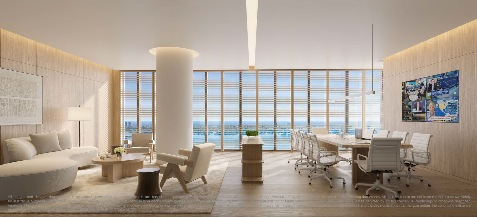 Board room, EDITION Residences Miami Edgewater