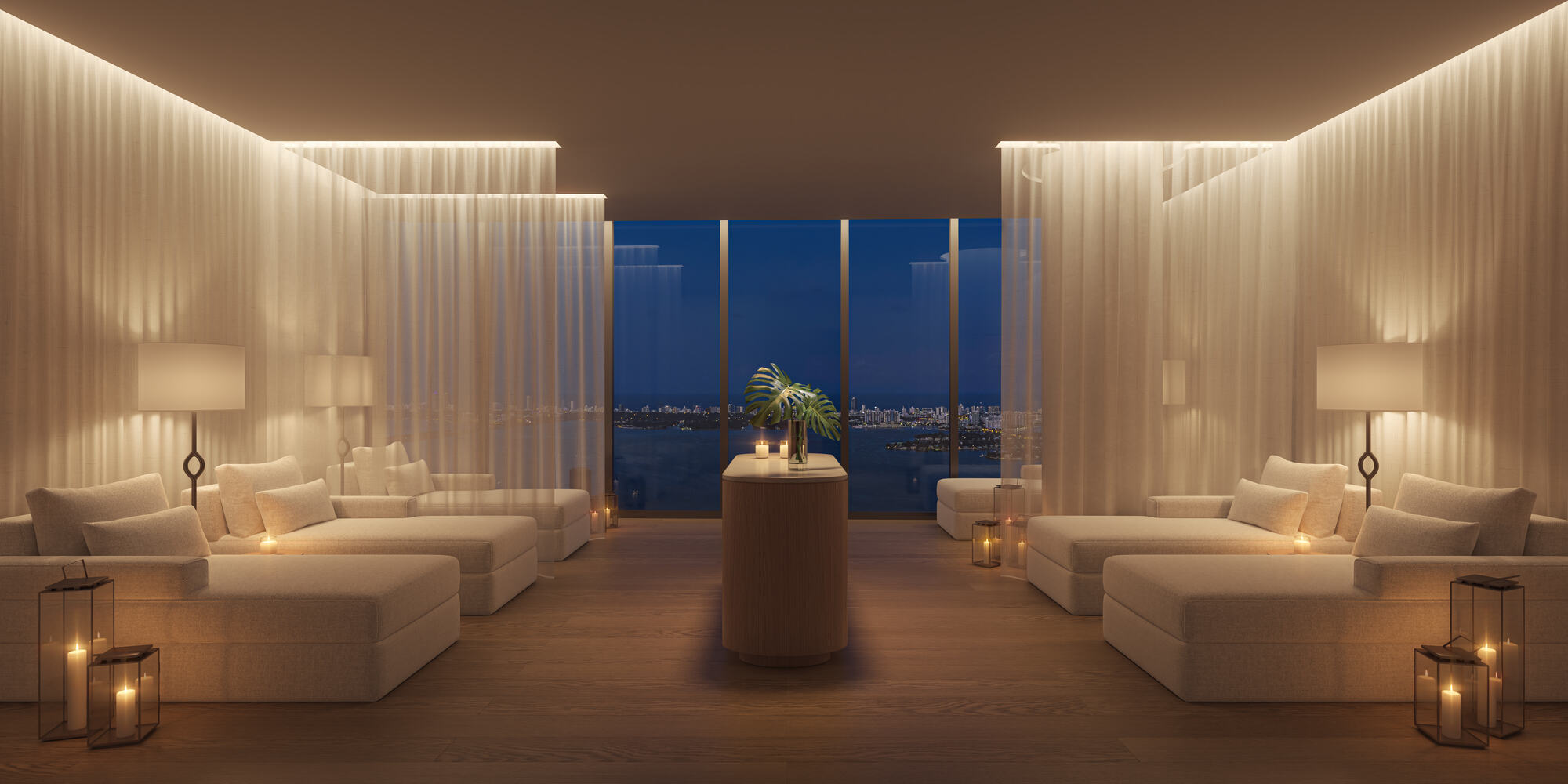 Spa relaxation lounge
